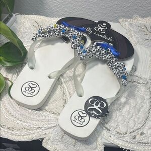 Silly Sandals Embellished Flip Flops